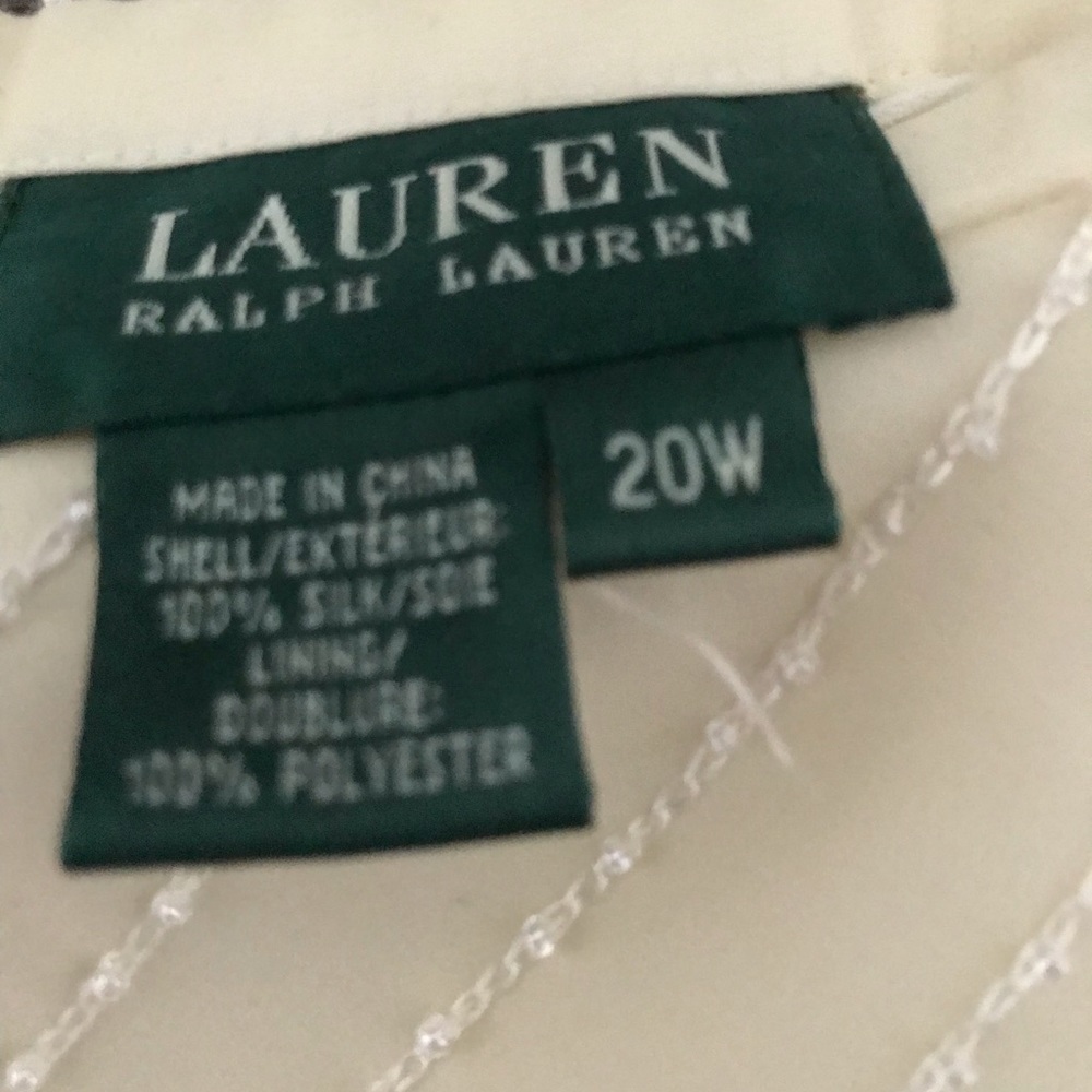 Lauren Ralph Lauren silk beaded bias cut skirt - Picture 3 of 6